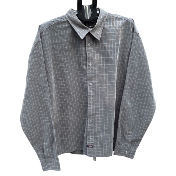 VTG Y2K Mens Tommy by Tommy Hilfiger Gray Button Up Long Sleeve Shirt, Size XXL - Picture 1 of 8